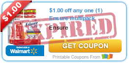 $1.00 off any one (1) Ensure multipack