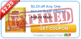 $2.25 off Any One Nature Made Vitamelt