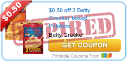 $0.50 off 2 Betty Crocker boxed Potatoes