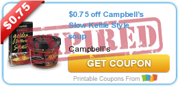 $0.75 off Campbell's Slow Kettle Style soup