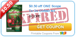 $0.50 off ONE Scope To Go Outlast 4ct