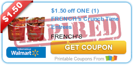 $1.50 off ONE (1) FRENCH's Crunch Time Entrees