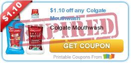 $1.10 off any Colgate Mouthwash