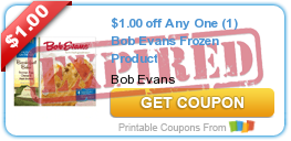 $1.00 off Any One (1) Bob Evans Frozen Product