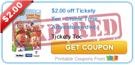 $2.00 off Tickety Toc: Chime Time Adventures dvd