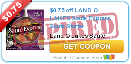 $0.75 off LAND O LAKES Saute Express Saute Starter