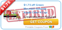 $1.75 off Green Mountain Naturals Apple Cider KCup