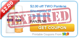 $2.00 off TWO Pantene Shampoos or Conditioners