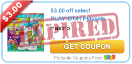 $3.00 off select PLAY-DOH Playsets