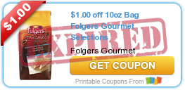 $1.00 off 10oz Bag Folgers Gourmet Selections