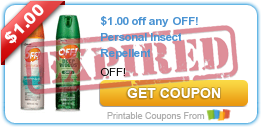 $1.00 off any OFF! Personal Insect Repellent