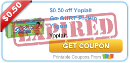 $0.50 off Yoplait Go-GURT Protein Yogurt