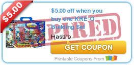 $5.00 off when you buy one KRE-O Building Set