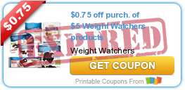 $0.75 off purch. of $5 Weight Watchers products