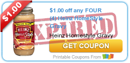 $1.00 off any FOUR (4) Heinz HomeStyle Gravy