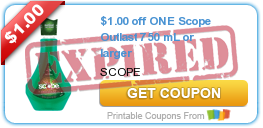 $1.00 off ONE Scope Outlast 750 mL or larger