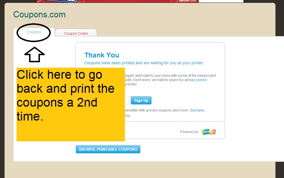 coupons.com printable coupons shortcut