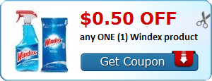 $0.50 off any ONE (1) Windex product