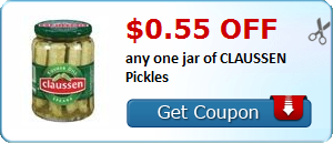 $0.55 off any one jar of CLAUSSEN Pickles