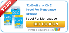 $2.00 off any ONE i-cool For Menopause product