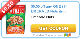 $0.50 off any ONE (1) EMERALD Nuts item