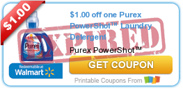 $1.00 off one Purex PowerShot™ Laundry Detergent