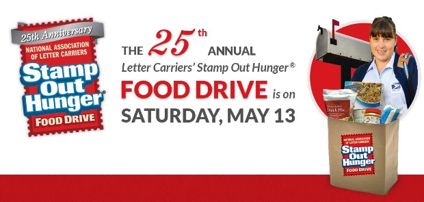 Stamp Out Hunger - Letter Carrier Food Drive This Weekend - The Clever ...